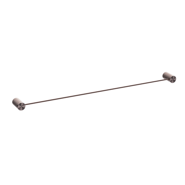 Nero Opal Single Towel Rail 800mm Brushed Bronze
