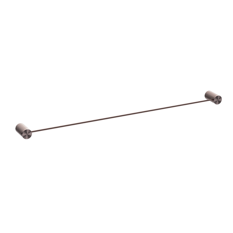 Opal Single Towel Rail 800mm Brushed Bronze