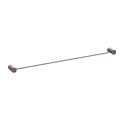 Opal Single Towel Rail 800mm Brushed Bronze