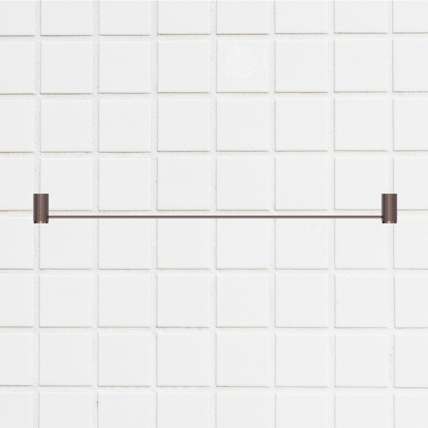 Nero Opal Single Towel Rail 800mm Brushed Bronze
