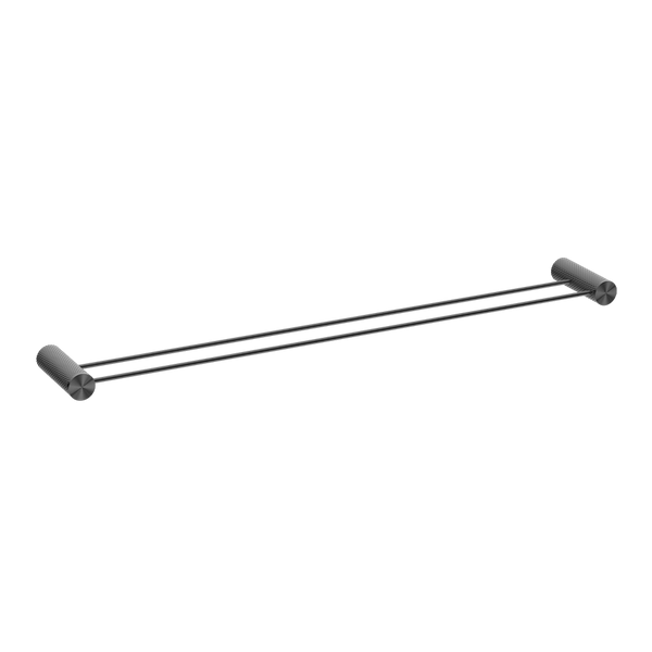 Nero Opal Double Towel Rail 800mm Graphite