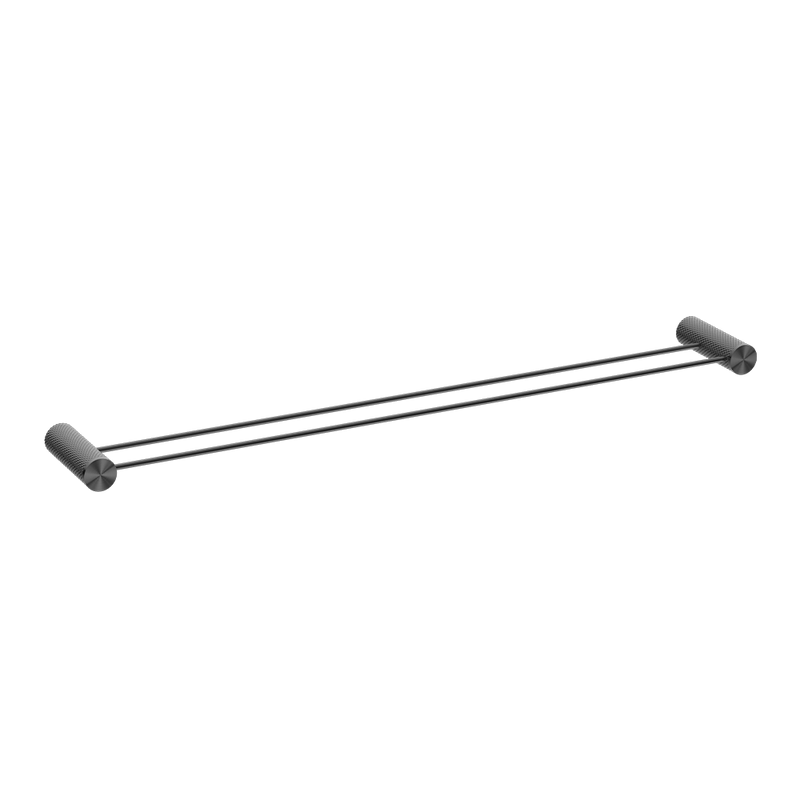 Opal Double Towel Rail 800mm Graphite