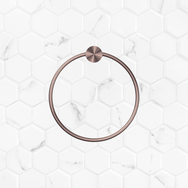Nero Opal Towel Ring Brushed Bronze