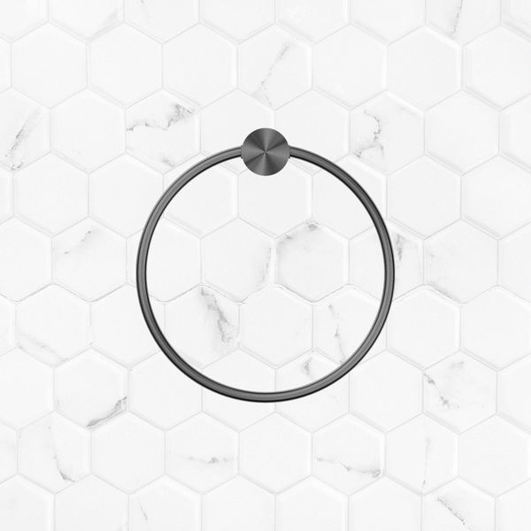 Nero Opal Towel Ring Graphite