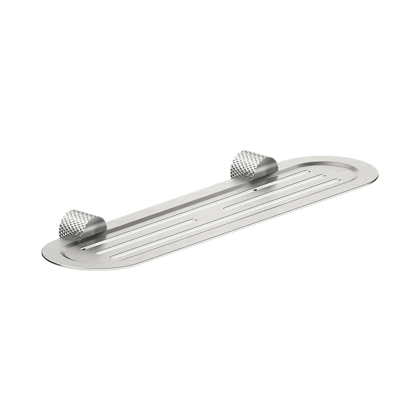 Nero Opal Metal Shower Shelf Brushed Nickel