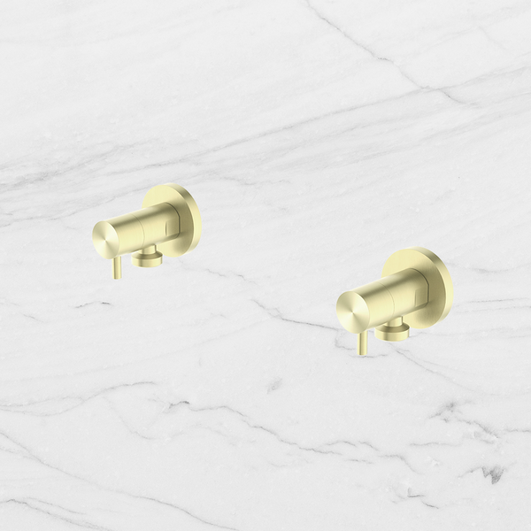 Nero Washing Machine Tap Set Brushed Gold