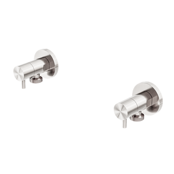 Nero Washing Machine Tap Set Brushed Nickel