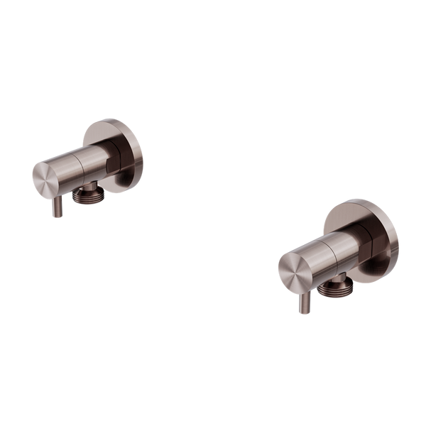 Nero Washing Machine Tap Set Brushed Bronze