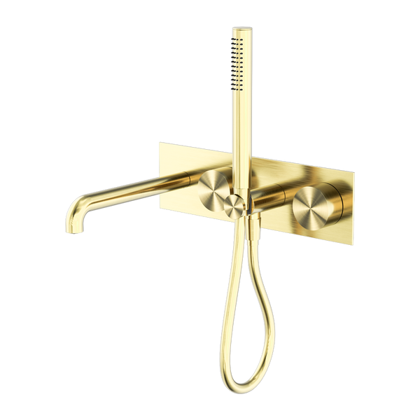 Nero Kara Progressive Shower System With Spout 230mm Brushed Gold