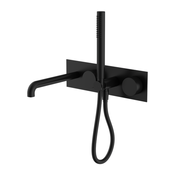 Nero Kara Progressive Shower System With Spout 250mm Matte Black