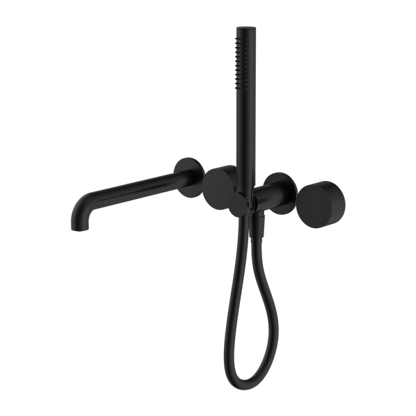 Nero Kara Progressive Shower System Separate Plate With Spout 250mm Matte Black