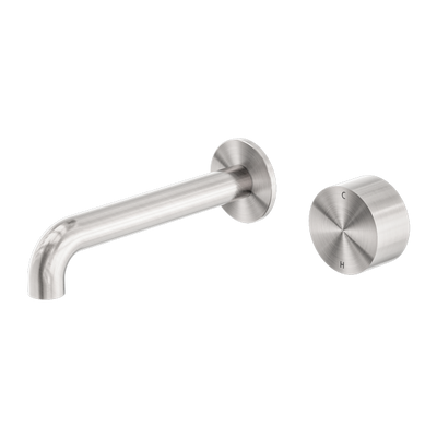 Nero Kara Progressive Wall Basin/Bath Set 120mm Brushed Nickel