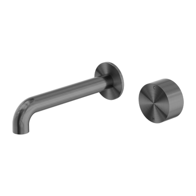Nero Kara Progressive Wall Basin/Bath Set 160mm Gun Metal