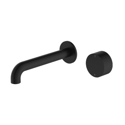 Nero Kara Progressive Wall Basin/Bath Set 230mm Matte Black