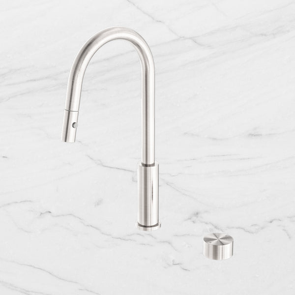 Nero Kara Progressive Pull Out Kitchen Set Brushed Nickel