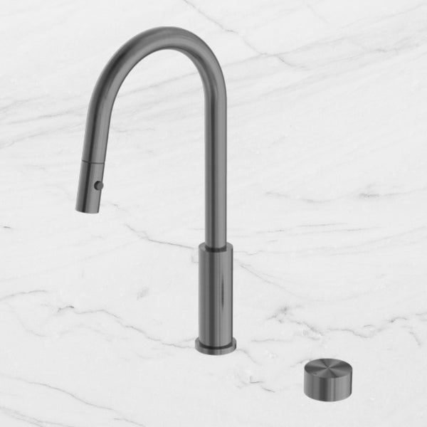 Nero Kara Progressive Pull Out Kitchen Set Brushed Gunmetal
