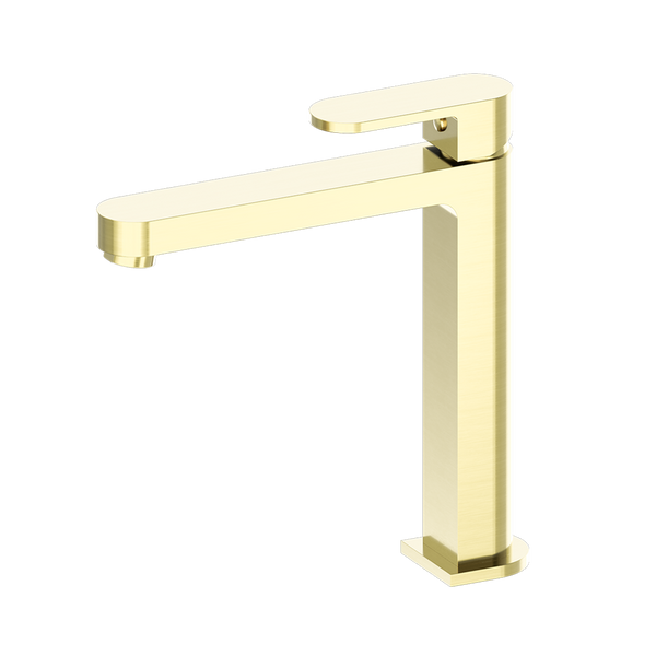 Nero Ecco Tall Basin Mixer Brushed Gold
