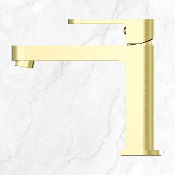 Nero Ecco Basin Mixer Brushed Gold