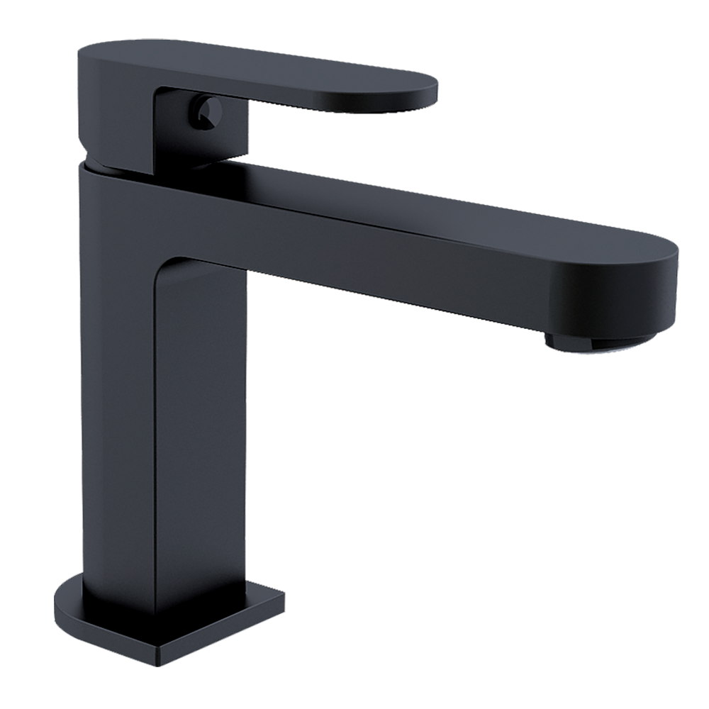 Nero Ecco Tall Basin Mixer Matte Black Buildmat