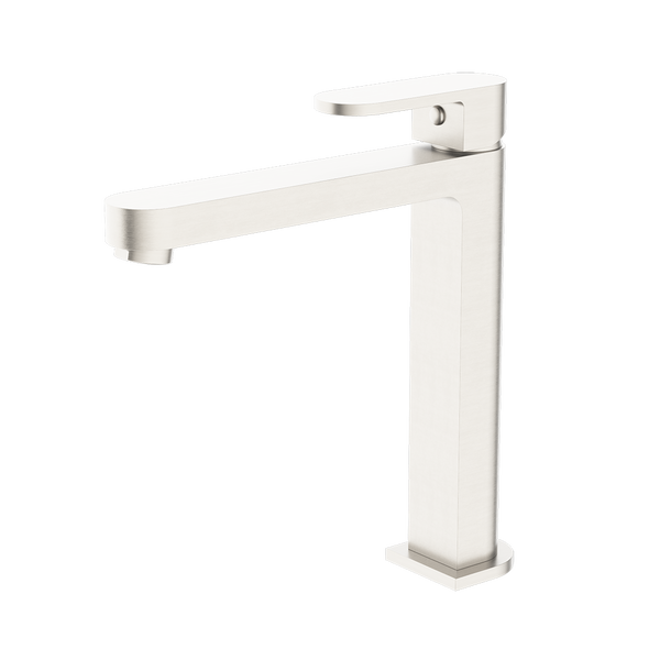 Nero Ecco Tall Basin Mixer Brushed Nickel