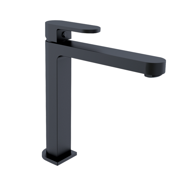 Nero Ecco Tall Basin Mixer Matte Black