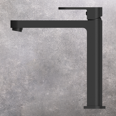 Ecco Tall Basin Mixer Matte Black