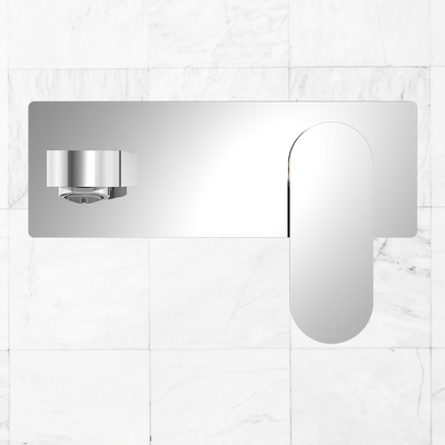 Ecco Wall Basin/Bath Mixer 200mm Chrome
