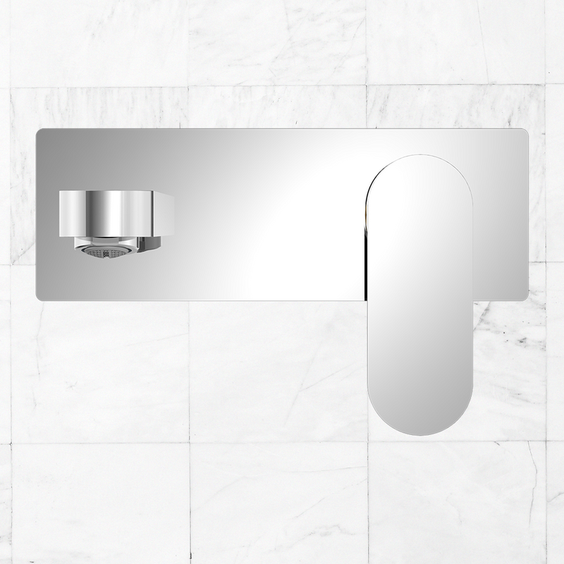 Ecco Wall Basin/Bath Mixer 200mm Chrome