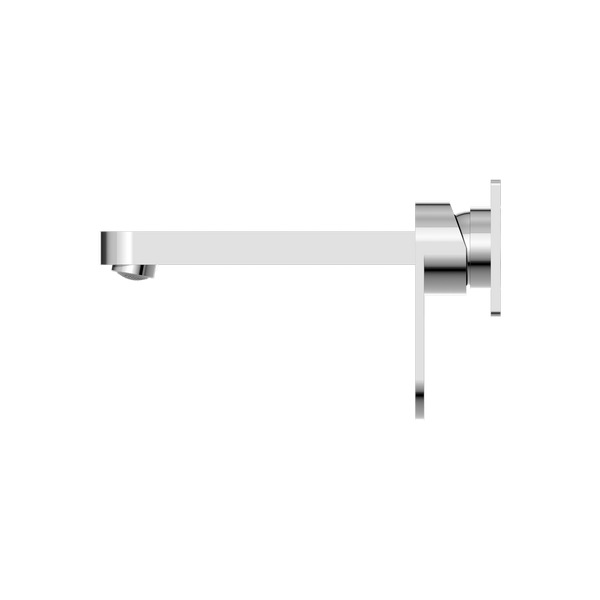 Nero Ecco Wall Basin/Bath Mixer 200mm Chrome