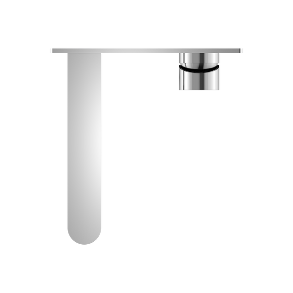 Nero Ecco Wall Basin/Bath Mixer 200mm Chrome