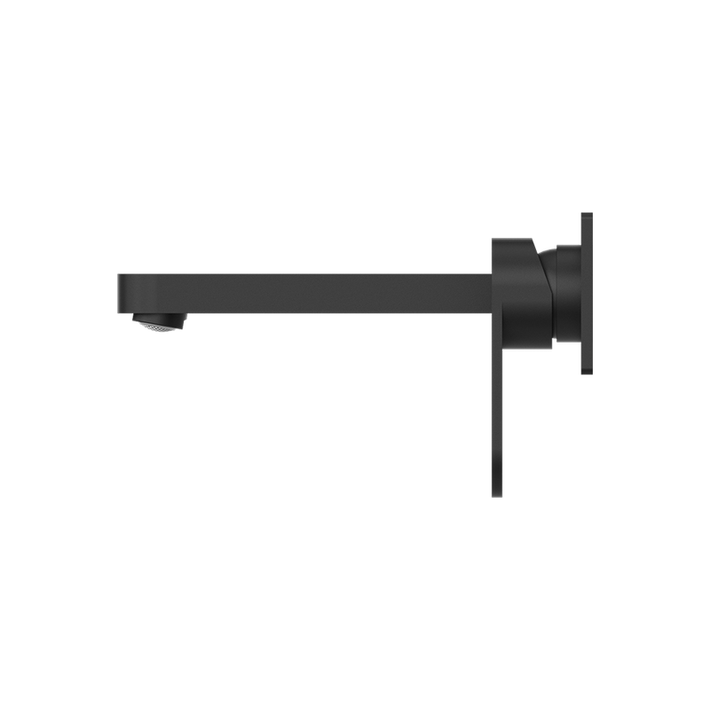 Ecco Wall Basin/Bath Mixer 200mm Matte Black