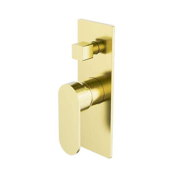 Nero Ecco Shower Mixer with Divertor Brushed Gold