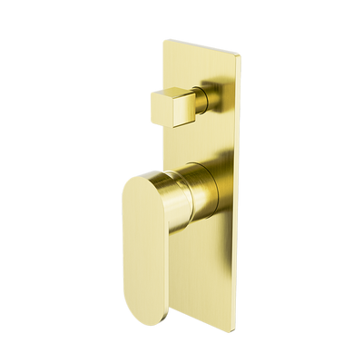 Nero Ecco Shower Mixer with Divertor Brushed Gold