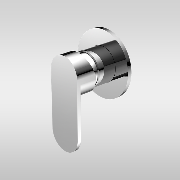 Nero Ecco Shower Mixer Round Back Plate Chrome