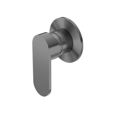 Nero Ecco Shower Mixer Round Back Plate Gunmetal