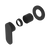 Nero Ecco Shower Mixer 80mm Round Plate (Trim Kit Only) Matte Black