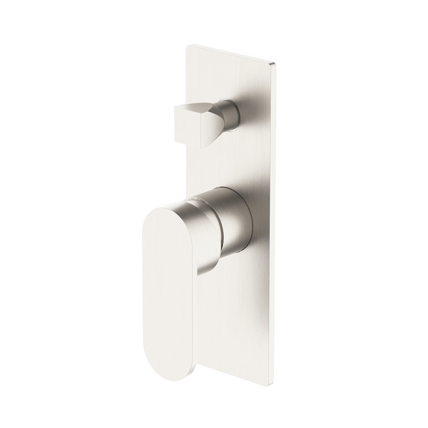 Nero Ecco Shower Mixer with Divertor Brushed Nickel