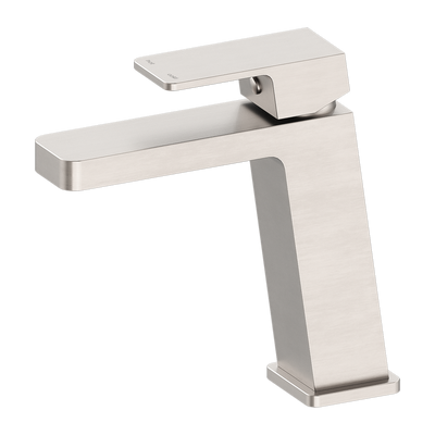 Nero Celia Basin Mixer Angle Spout Brushed Nickel