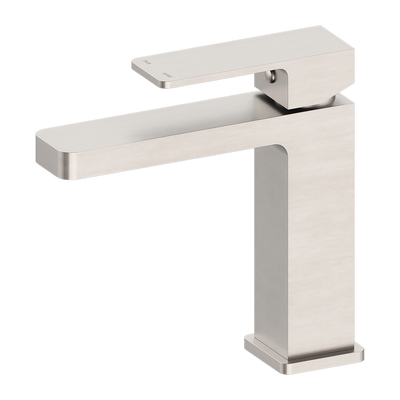 Nero Celia Straight Basin Mixer Brushed Nickel