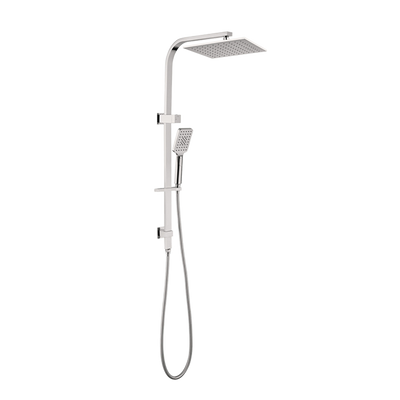 Nero Celia Twin Shower Set Square Head Brushed Nickel