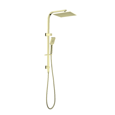 Celia Twin Shower Set Square Head Brushed Gold