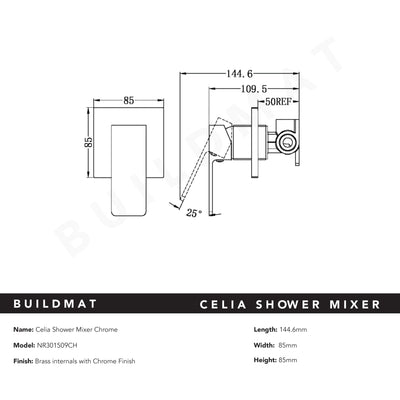 Celia Shower Mixer Chrome