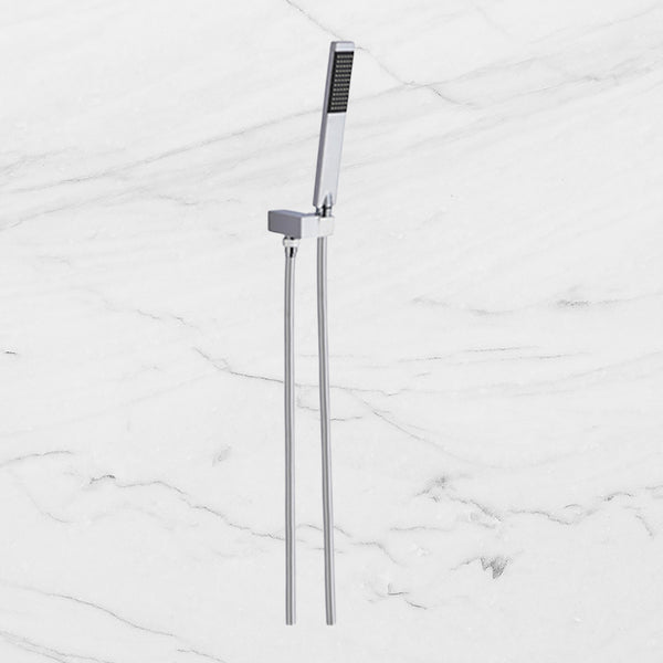 Nero Square Shower on Bracket Chrome