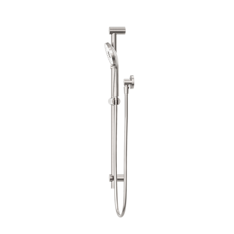 Round Metal Project Rail Shower Brushed Nickel