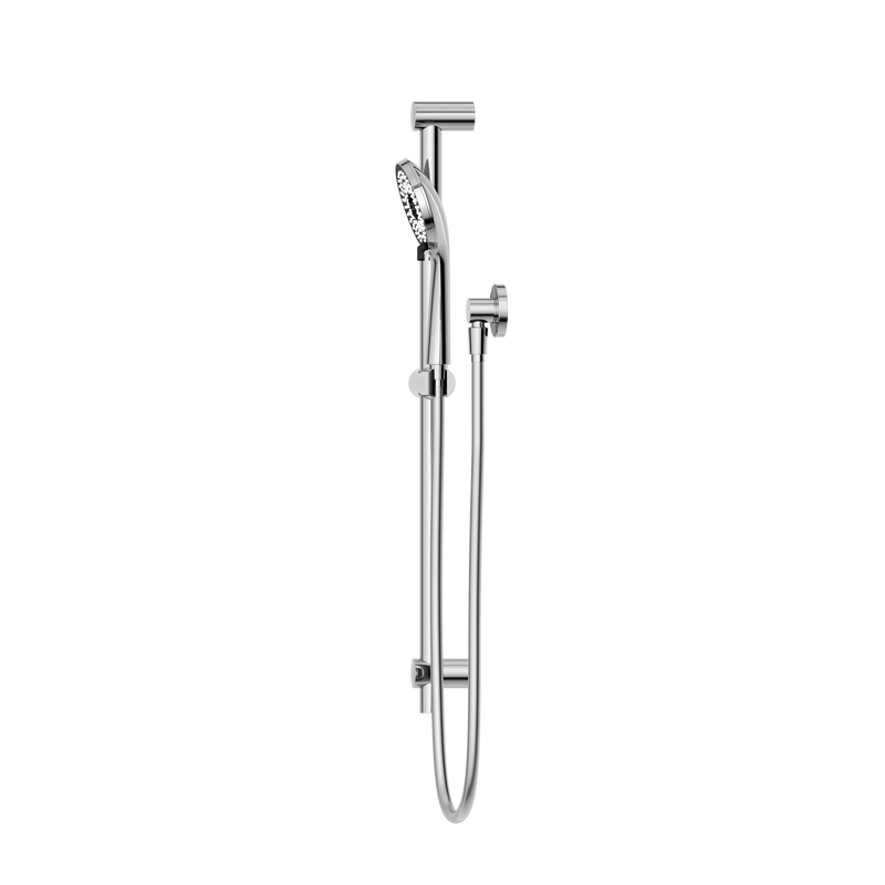 Round Metal Project Rail Shower Chrome