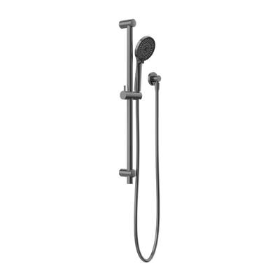 Nero Round Metal Project Rail Shower Gunmetal