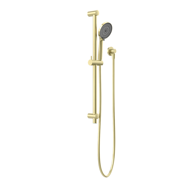 Nero Round Metal Project Shower Rail 4 Star Rating Brushed Gold