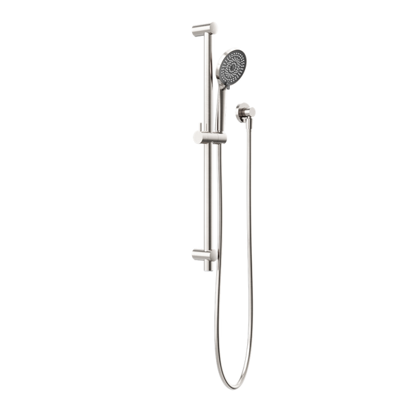 Nero Round Metal Project Shower Rail 4 Star Rating Brushed Nickel