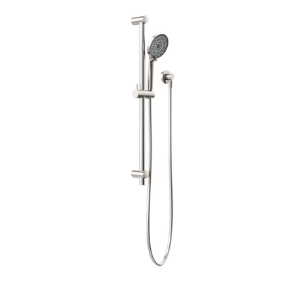 Nero Round Metal Project Shower Rail 4 Star Rating Brushed Nickel