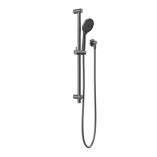 Nero Round Metal Project Shower Rail 4 Star Rating Gun Metal